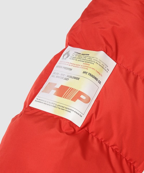 HERON PRESTON（ヘロンプレストン）の「LABEL NYLON PUFFER（ダウン