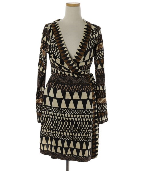 セール ブランド古着 長袖ワンピース ワンピース Diane Von Furstenberg ダイアンフォンファステンバーグ のファッション通販 Zozoused