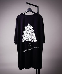 AFYF MESH TRPRINT SS TEE3/ビッグシルエット オーバーサイズ メッシュTR グラフィックTシャツ