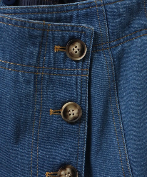 one way（ワンウェイ）の「【oneway】サス付き巻きスカート（スカート・レディース・ブラック/ベージュ/ダークブルー/ライトイエロー・FREE）」の12枚目の写真