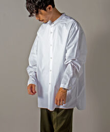 GLOSTER | オーガニックコットン スタンドカラーシャツ(シャツ/ブラウス)