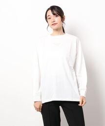 ehka sopo | ロゴ刺繍ロングTシャツ(Tシャツ/カットソー)
