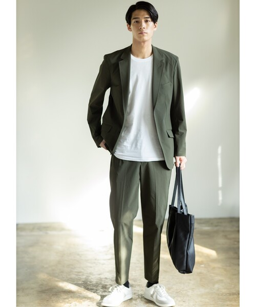 THE SHOP TK (ザ ショップ ティーケー )の「◆<CORDURA(R)>ムービングスラックス(スーツパンツ・メンズ・ブラック/カーキ・02/03/04)」の2枚目の写真