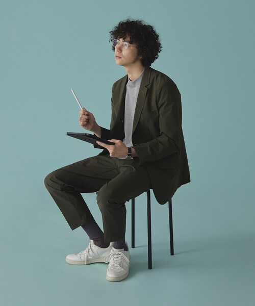 THE SHOP TK (ザ ショップ ティーケー )の「◆<CORDURA(R)>ムービングスラックス(スーツパンツ・メンズ・ブラック/カーキ・02/03/04)」の11枚目の写真