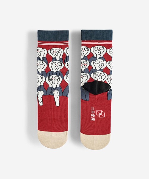 絵絵絵（エエエ）の「レディース おかしな名画クルーソックス靴下（ソックス/靴下・レディース・A/B/C/D/E・FREE）」の4枚目の写真