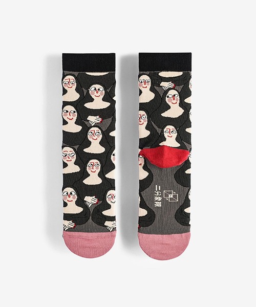 絵絵絵（エエエ）の「レディース おかしな名画クルーソックス靴下（ソックス/靴下・レディース・A/B/C/D/E・FREE）」の5枚目の写真