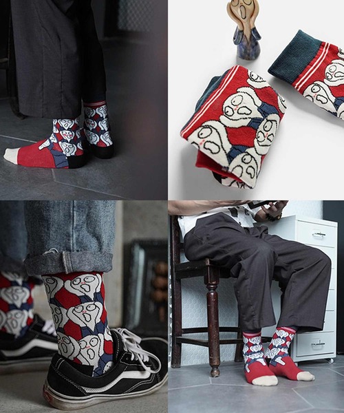 絵絵絵（エエエ）の「レディース おかしな名画クルーソックス靴下（ソックス/靴下・レディース・A/B/C/D/E・FREE）」の12枚目の写真