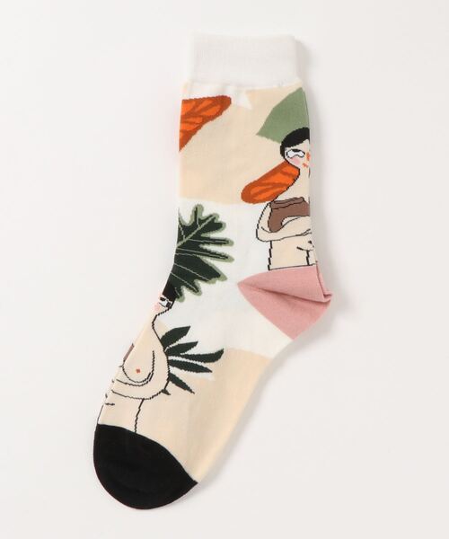 絵絵絵（エエエ）の「レディース おかしな名画クルーソックス靴下（ソックス/靴下・レディース・A/B/C/D/E・FREE）」の13枚目の写真