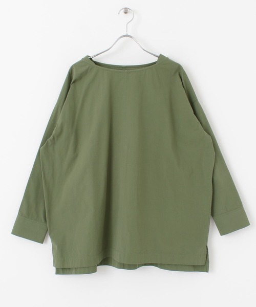 URBAN RESEARCH DOORS（アーバンリサーチドアーズ）の「コットンボートネックワイドブラウス（シャツ/ブラウス・レディース・ネイビー/カーキ/アイボリー・ONE）」の7枚目の写真