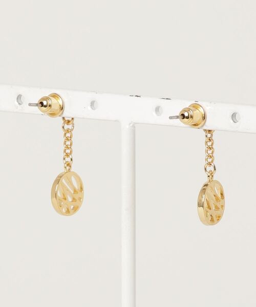 24karats(トゥウェンティーフォーカラッツ)の「Circle Logo Earring(ピアス(両耳用)・メンズ・ゴールド・FREE)」の2枚目の写真