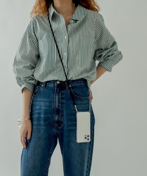 mystic（ミスティック）の「Lara レザーコンビモバイルアクセサリー（その他小物・レディース・ブラック/ベージュ・ONE SIZE）」の5枚目の写真