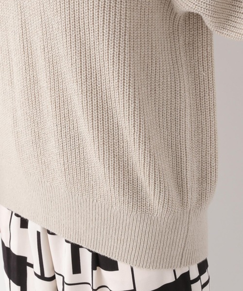 LEPSIM（レプシィム）の「なめらかタッチVニット　957810（ニット/セーター・レディース・グレイッシュベージュ/チャコールグレー/オレンジ・FREE）」の15枚目の写真