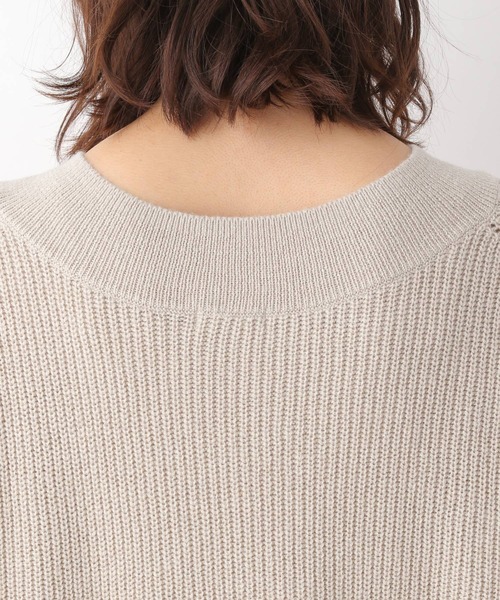 LEPSIM（レプシィム）の「なめらかタッチVニット　957810（ニット/セーター・レディース・グレイッシュベージュ/チャコールグレー/オレンジ・FREE）」の16枚目の写真