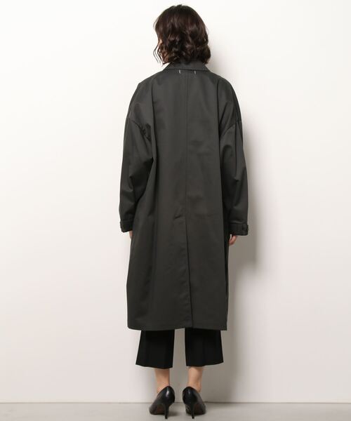 SETTO（セット）の「UMEHARU COAT：オーバーステンカラーコート（ステンカラーコート・レディース・グレー/ライトベージュ・M/L/S）」の8枚目の写真