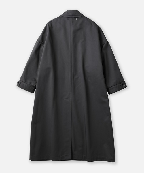 SETTO（セット）の「UMEHARU COAT：オーバーステンカラーコート（ステンカラーコート・レディース・グレー/ライトベージュ・M/L/S）」の18枚目の写真