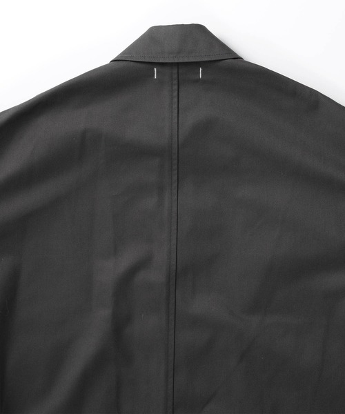 SETTO（セット）の「UMEHARU COAT：オーバーステンカラーコート（ステンカラーコート・レディース・グレー/ライトベージュ・M/L/S）」の3枚目の写真