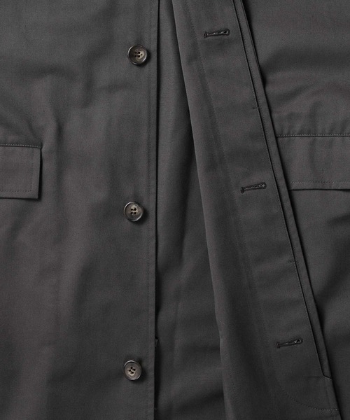 SETTO（セット）の「UMEHARU COAT：オーバーステンカラーコート（ステンカラーコート・レディース・グレー/ライトベージュ・M/L/S）」の6枚目の写真