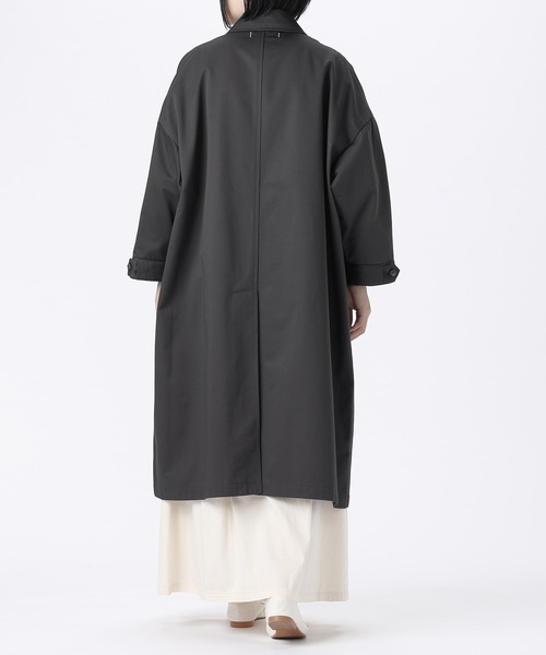 SETTO（セット）の「UMEHARU COAT：オーバーステンカラーコート（ステンカラーコート・レディース・グレー/ライトベージュ・M/L/S）」の19枚目の写真