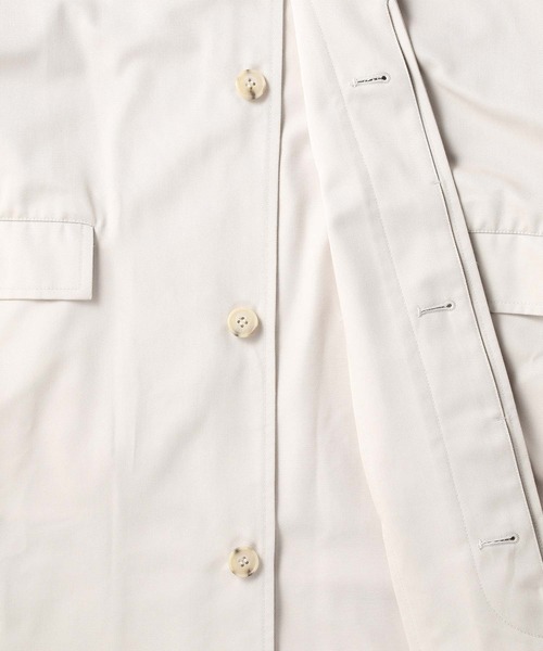 SETTO（セット）の「UMEHARU COAT：オーバーステンカラーコート（ステンカラーコート・レディース・グレー/ライトベージュ・M/L/S）」の20枚目の写真