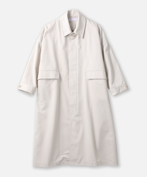 SETTO（セット）の「UMEHARU COAT：オーバーステンカラーコート（ステンカラーコート・レディース・グレー/ライトベージュ・M/L/S）」の13枚目の写真