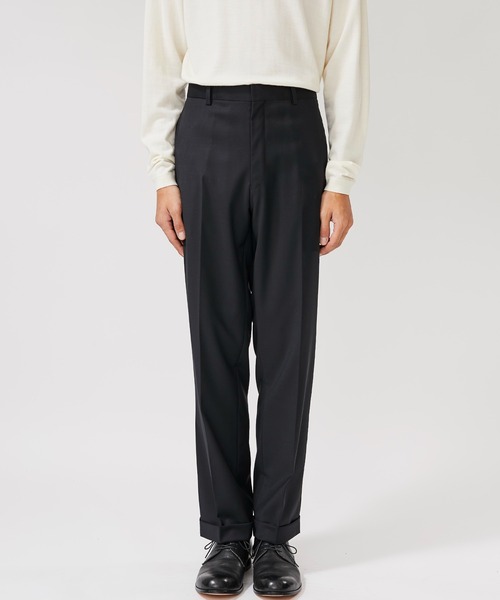 BESPOKE TOKYO（ビスポークトウキョウ）の「【BESPOKE TOKYO】NO PLEATS WOOL SILK PANTS（スラックス・メンズ・ブラック/ネイビー・4/3）」の3枚目の写真