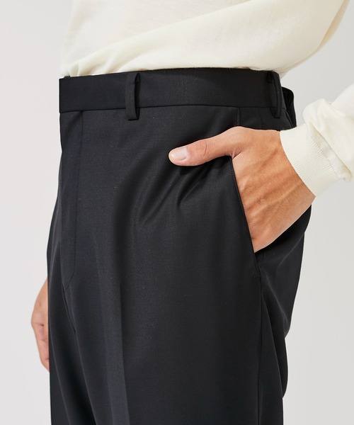 BESPOKE TOKYO（ビスポークトウキョウ）の「【BESPOKE TOKYO】NO PLEATS WOOL SILK PANTS（スラックス・メンズ・ブラック/ネイビー・4/3）」の9枚目の写真