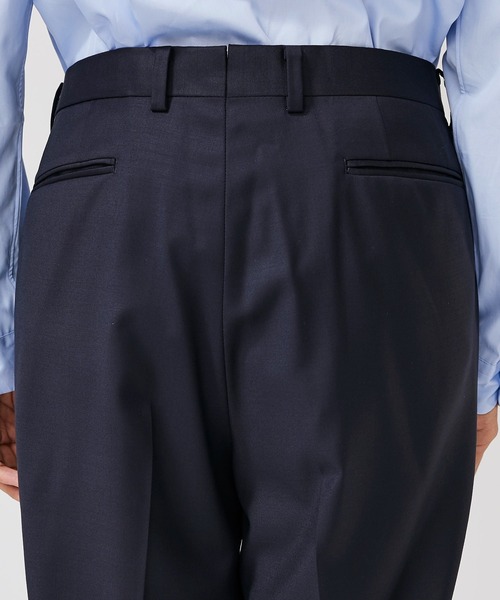BESPOKE TOKYO（ビスポークトウキョウ）の「【BESPOKE TOKYO】NO PLEATS WOOL SILK PANTS（スラックス・メンズ・ブラック/ネイビー・4/3）」の12枚目の写真