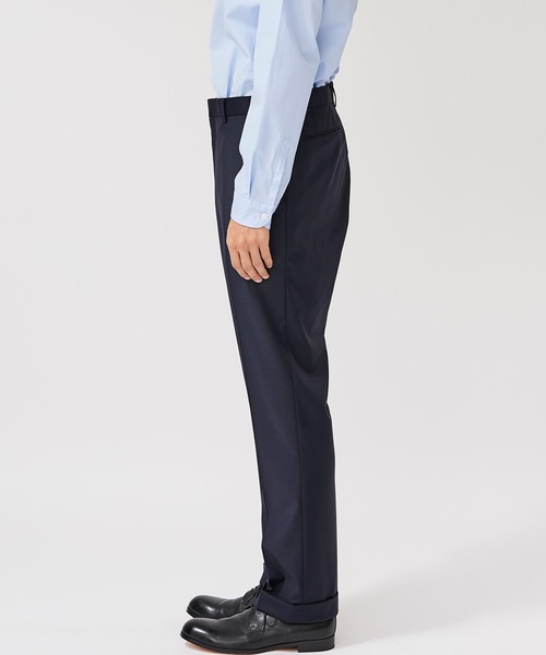 BESPOKE TOKYO（ビスポークトウキョウ）の「【BESPOKE TOKYO】NO PLEATS WOOL SILK PANTS（スラックス・メンズ・ブラック/ネイビー・4/3）」の6枚目の写真