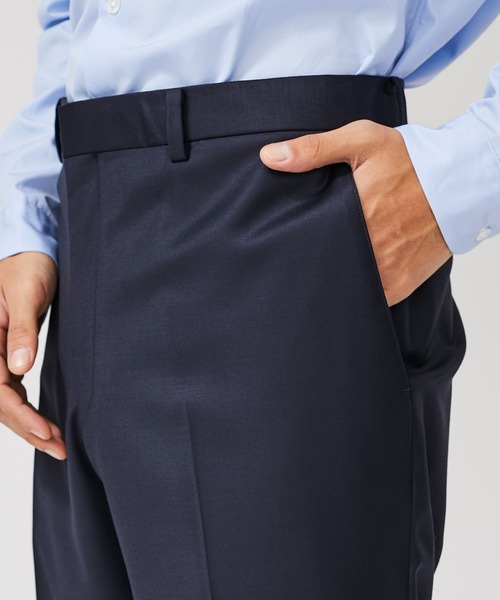 BESPOKE TOKYO（ビスポークトウキョウ）の「【BESPOKE TOKYO】NO PLEATS WOOL SILK PANTS（スラックス・メンズ・ブラック/ネイビー・4/3）」の10枚目の写真