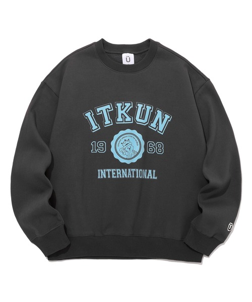 【ISTKUNST】ITKUN WORLD SWEATSHIRTS / イストクンスト アーチ ロゴワールド スウェットシャツ