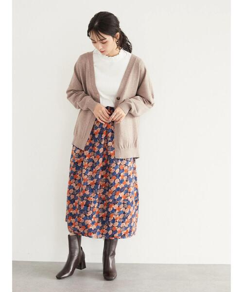 CRAFT STANDARD BOUTIQUE(クラフトスタンダードブティック)の「シャーリングハイネックカットプルオーバー *(Tシャツ/カットソー・レディース・チャコールグレー/ブラック/オフホワイト・FREE)」の10枚目の写真