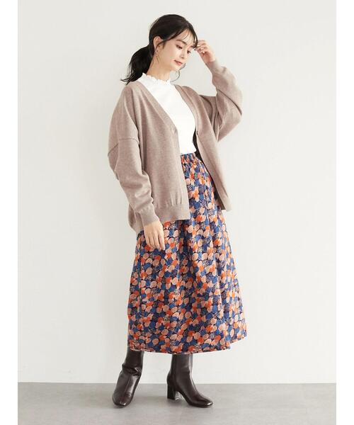 CRAFT STANDARD BOUTIQUE(クラフトスタンダードブティック)の「シャーリングハイネックカットプルオーバー *(Tシャツ/カットソー・レディース・チャコールグレー/ブラック/オフホワイト・FREE)」の11枚目の写真