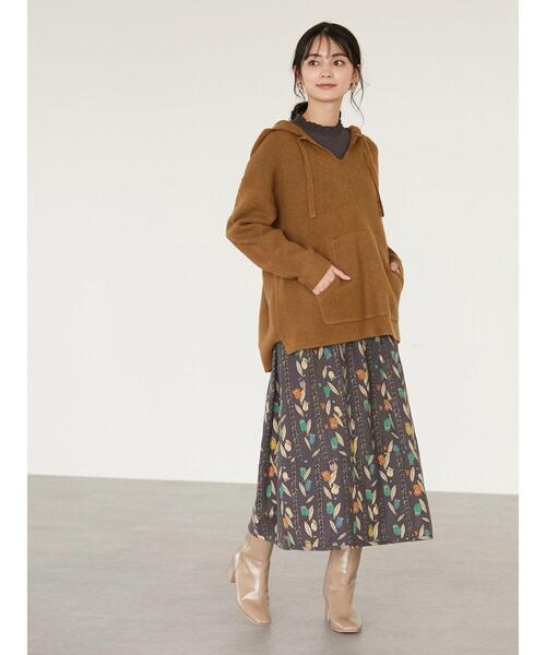 CRAFT STANDARD BOUTIQUE(クラフトスタンダードブティック)の「シャーリングハイネックカットプルオーバー *(Tシャツ/カットソー・レディース・チャコールグレー/ブラック/オフホワイト・FREE)」の15枚目の写真