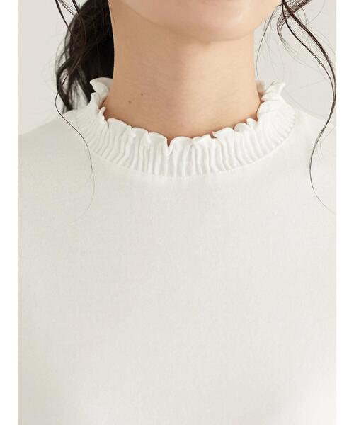 CRAFT STANDARD BOUTIQUE(クラフトスタンダードブティック)の「シャーリングハイネックカットプルオーバー *(Tシャツ/カットソー・レディース・チャコールグレー/ブラック/オフホワイト・FREE)」の20枚目の写真