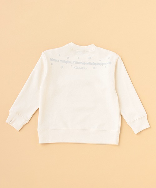 kladskap（クレードスコープ）の「ウサギアップリケトレーナー（スウェット・キッズ・アイボリー/トップグレー・80ｃｍ/90cm/110cm/100cm/120cm）」の4枚目の写真