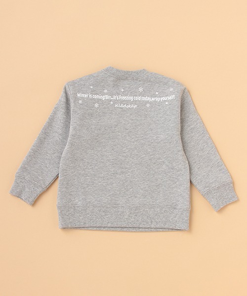 kladskap（クレードスコープ）の「ウサギアップリケトレーナー（スウェット・キッズ・アイボリー/トップグレー・80ｃｍ/90cm/110cm/100cm/120cm）」の5枚目の写真