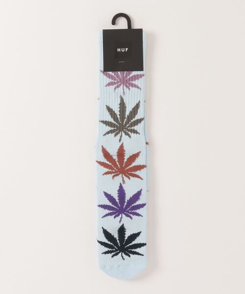 HUF(ハフ)の「【HUF】ハフ GRADIENT LEAVES PLANTLIFE SOCK クルーソックス 靴下 SK00543 SK00725(ソックス/靴下・メンズ・グリーン/ブラック/クリーム/サックスブルー・FREE)」の4枚目の写真