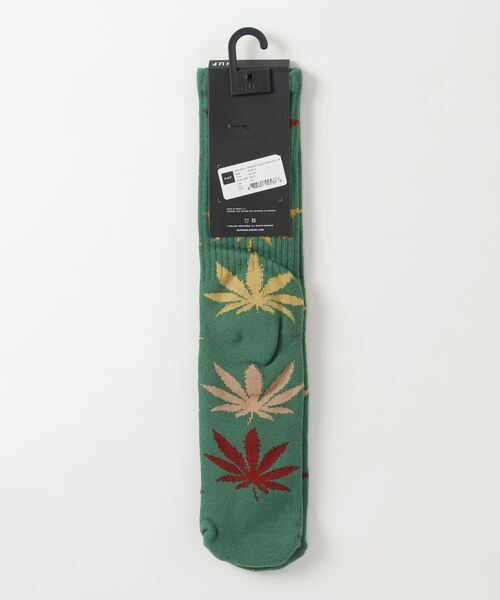 HUF(ハフ)の「【HUF】ハフ GRADIENT LEAVES PLANTLIFE SOCK クルーソックス 靴下 SK00543 SK00725(ソックス/靴下・メンズ・グリーン/ブラック/クリーム/サックスブルー・FREE)」の5枚目の写真