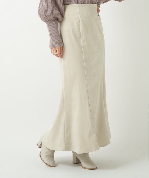 RAY CASSIN(レイカズン)の「光沢スウェードマーメイドスカート(スカート・レディース・グリーン/モカ/キナリ・FREE)」の14枚目の写真