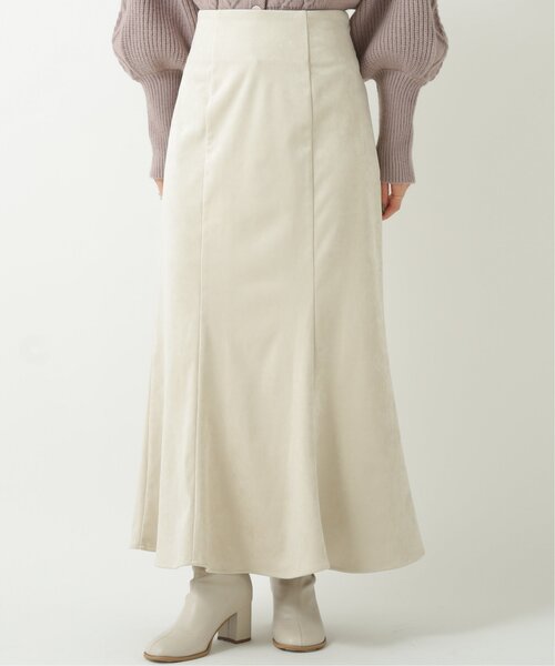 RAY CASSIN(レイカズン)の「光沢スウェードマーメイドスカート(スカート・レディース・グリーン/モカ/キナリ・FREE)」の16枚目の写真