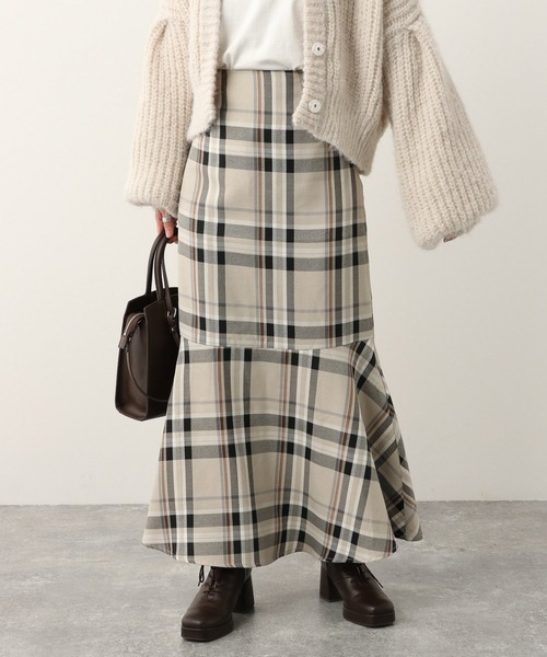 Heather(ヘザー)の「チェック柄マーメイドスカート3 259632(スカート・レディース・ベージュ系その他/グリーン系その他/ブルー系その他/グリーン系その他2・S/M)」の18枚目の写真