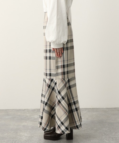 Heather(ヘザー)の「チェック柄マーメイドスカート3 259632(スカート・レディース・ベージュ系その他/グリーン系その他/ブルー系その他/グリーン系その他2・S/M)」の13枚目の写真