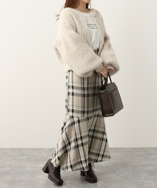 Heather(ヘザー)の「チェック柄マーメイドスカート3 259632(スカート・レディース・ベージュ系その他/グリーン系その他/ブルー系その他/グリーン系その他2・S/M)」の11枚目の写真