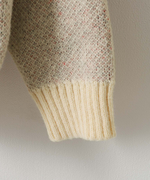 ZIP FIVE（ジップファイブ）の「【ZOZO限定】【風早ゆうた×ZIPFIVE】ビッグアーガイル Ｖネック  リラックスニット バックデザイン付き【ユニセックス】（ニット/セーター・メンズ・アイボリー/ネイビー・SMALL/LARGE/MEDIUM）」の8枚目の写真