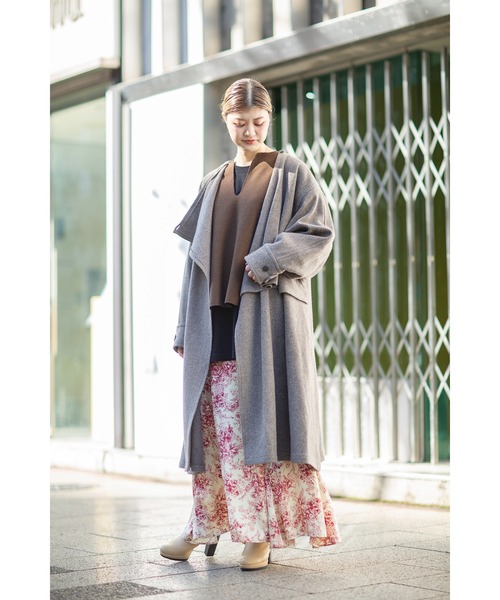 mici（ミチ）の「(mici)ガウンコート（その他アウター・レディース・ブラウン/ベージュ・ONE SIZE）」の5枚目の写真