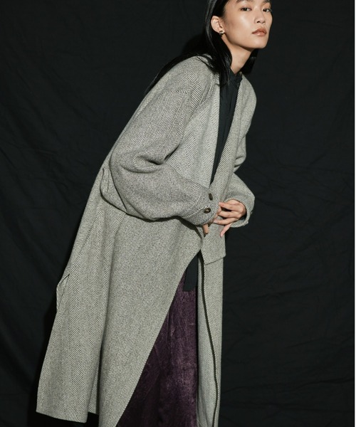 mici（ミチ）の「(mici)ガウンコート（その他アウター・レディース・ブラウン/ベージュ・ONE SIZE）」の7枚目の写真