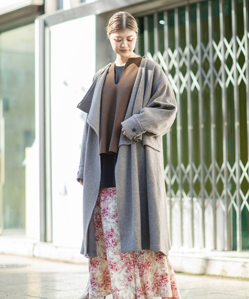 mici（ミチ）の「(mici)ガウンコート（その他アウター・レディース・ブラウン/ベージュ・ONE SIZE）」の8枚目の写真