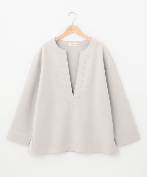 SHARE PARK（シェアパーク）の「【洗える】WOOLETカフタンプルオーバー（ニット/セーター・レディース・ライトグレー系/ベージュ系・1）」の11枚目の写真