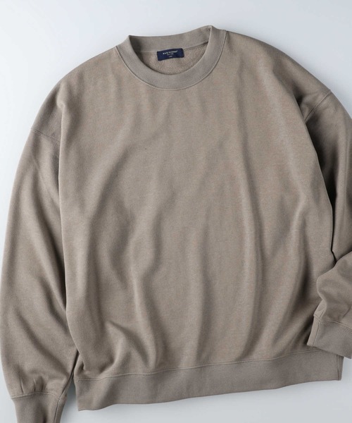 BACK NUMBER（バックナンバー）の「【WEB限定】 スーパービッグサイズ無地クルーネックスウェット／セットアップ対応（スウェット・メンズ・ブラック/ベージュ/パープル/グレー/オフホワイト/ブルー・XL/S/M/L）」の4枚目の写真