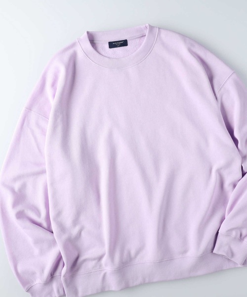 BACK NUMBER（バックナンバー）の「【WEB限定】 スーパービッグサイズ無地クルーネックスウェット／セットアップ対応（スウェット・メンズ・ブラック/ベージュ/パープル/グレー/オフホワイト/ブルー・XL/S/M/L）」の6枚目の写真